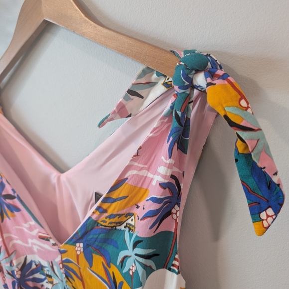 Sam Edelman Tropical Print Sleeveless Dress - Picture 3 of 10